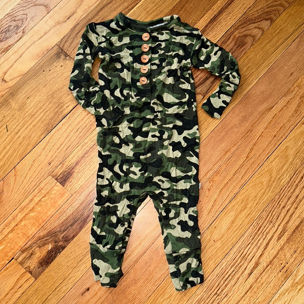Posh Peanut - Army print 6-9 months